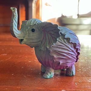 Homegrown Cabbage Elephant Figurine Collectible Discontinued